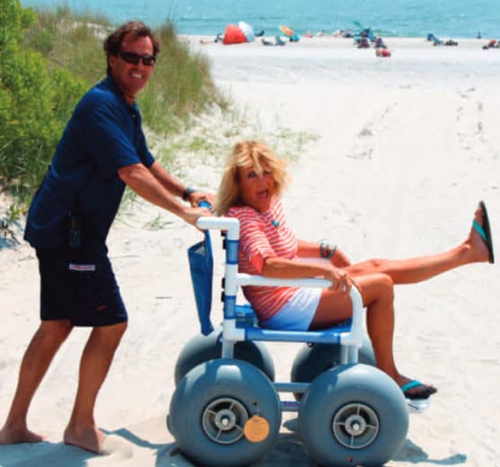 New Beach Wheel Chairs Donated by BRIGANTINE ELKS