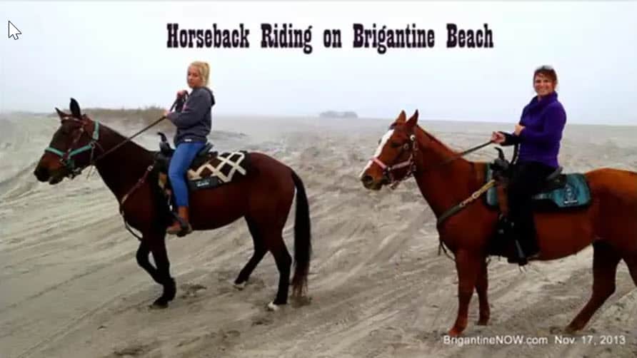 Horseback riding brigantine beach