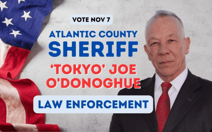Tokyo Joe O’Donoghue Sheriff Atlantic County